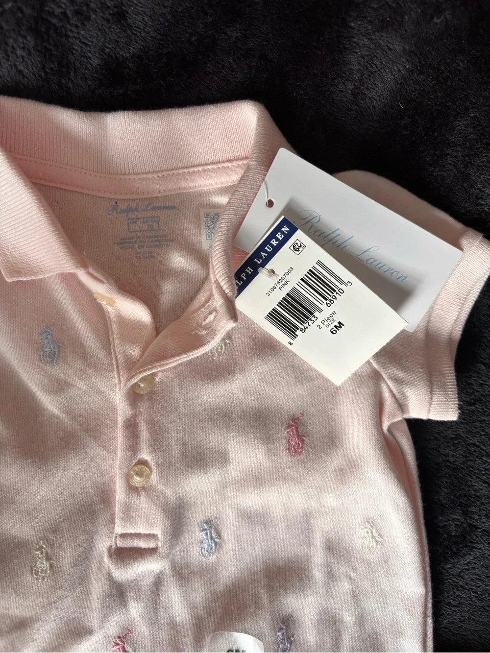 Ralph Lauren Light Pink Polo Dress with Matching Bloomers